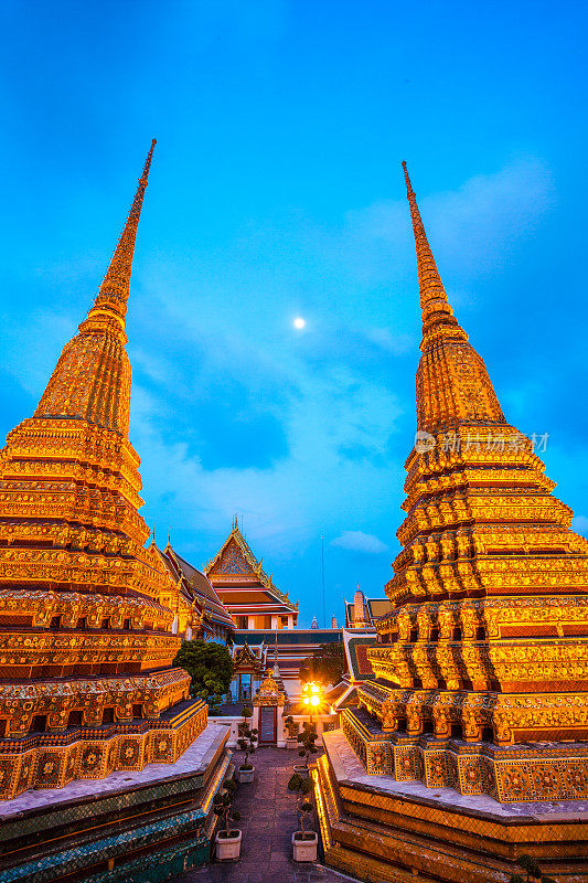 寺庙附近的Wat Arun，曼谷，泰国